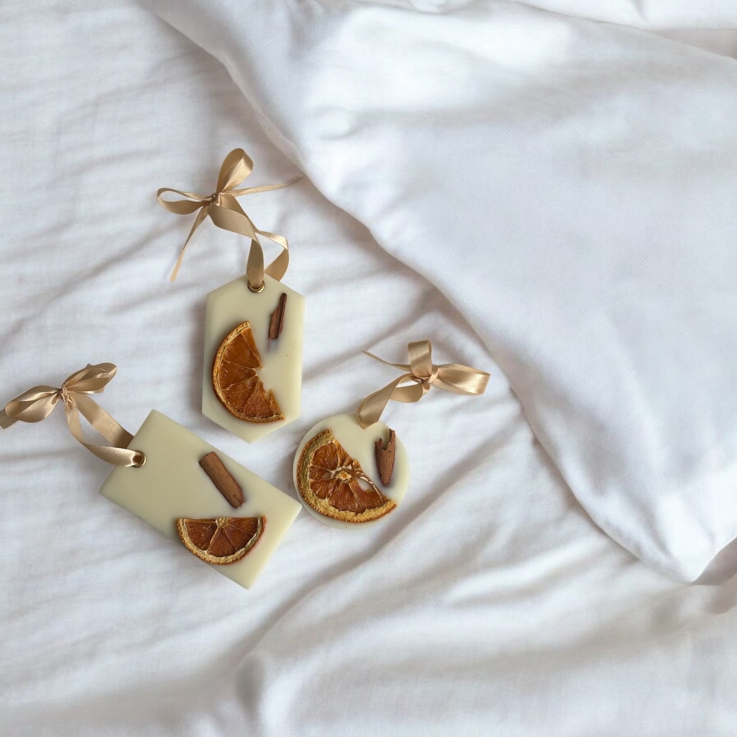 Fondants pendentifs orange cannelle