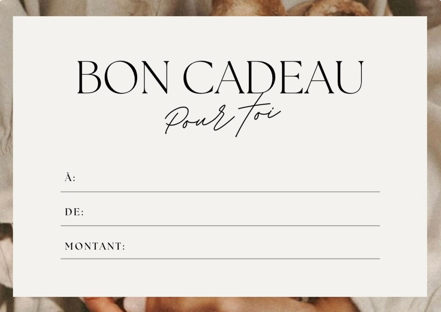 Carte cadeau Mariva L'atelier de Création