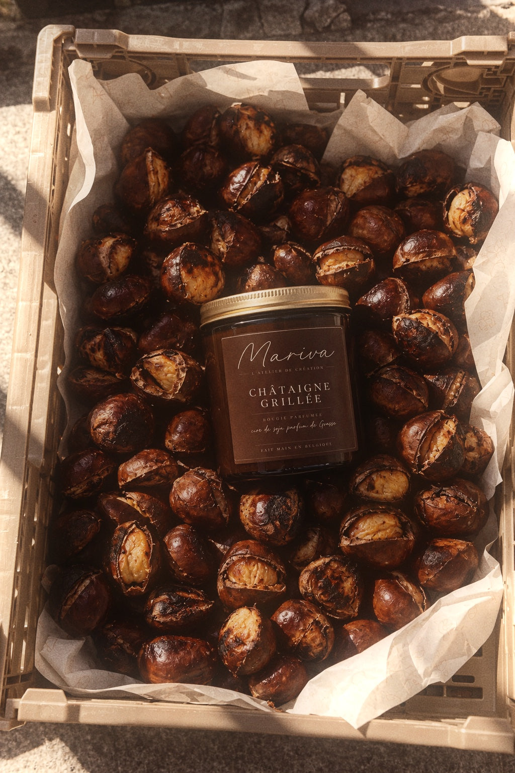 Bougie Amber - Châtaigne Grillée