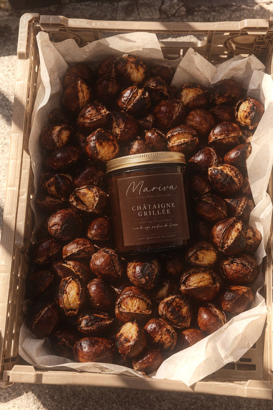 Bougie Amber - Châtaigne Grillée