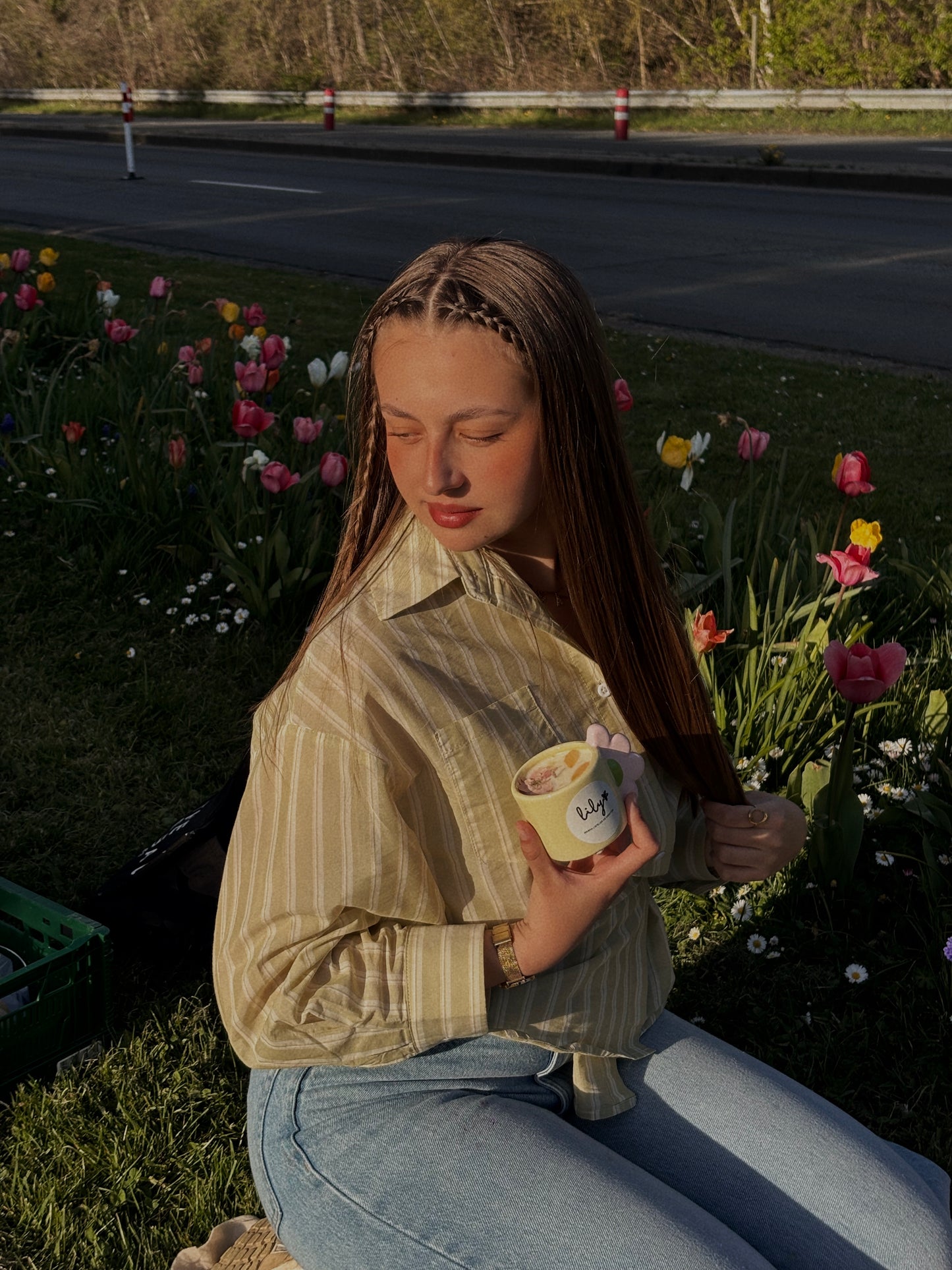 Bougie Lily 🌸 Fleur de lin