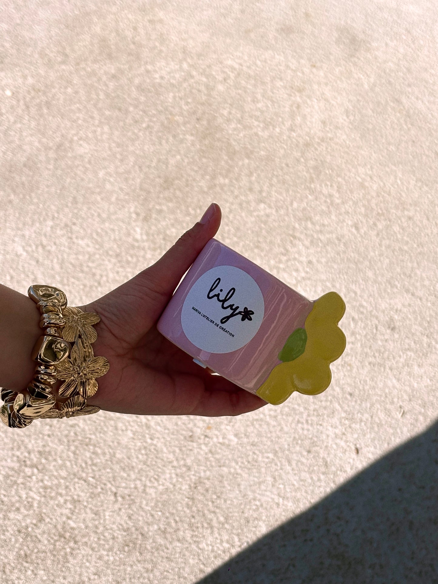 Bougie Lily 🌸 Fleur de lin